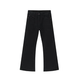 Hearujoy Summer Stylish men Micro Horn Washed Jeans American Style High Street Casual Solid Color Denim Pants Male 9C6170